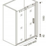 Душевая дверь в нишу Good Door Altair WTW-130-C-CH профиль хром, стекло прозрачное 