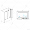Шторка на ванну RGW Screens SC-42 1600x1500 стекло шиншилла 