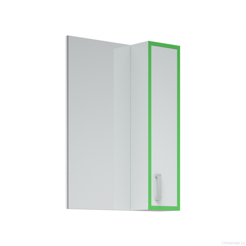 Зеркало-шкаф Corozo Спектр 50 белый/зеленый 