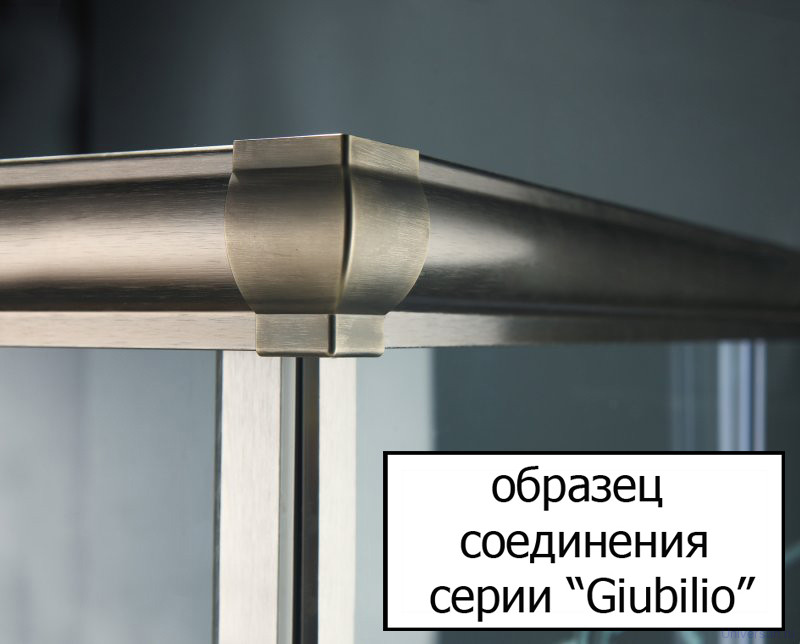 Душевой уголок Cezares Giubileo-A-2-90 прозрачное стекло, хром + трап в подарок 