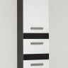 Шкаф-пенал Style Line Сакура 36 Люкс Plus, белый/венге 