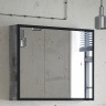 Зеркало-шкаф Corozo Айрон 90 черный/антик 