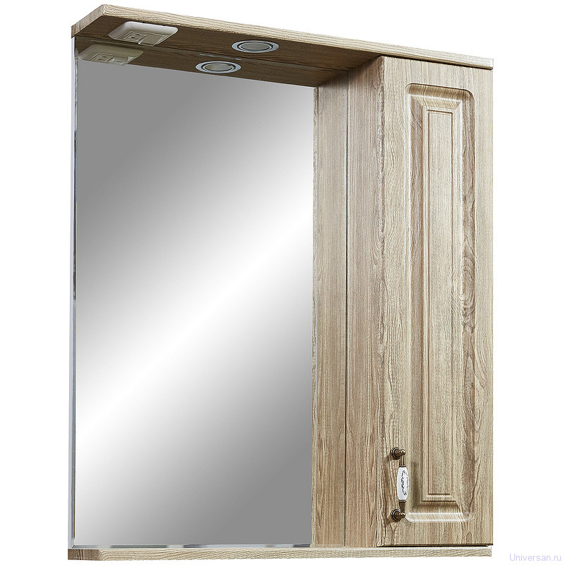 Зеркало-шкаф Stella Polar Кармела 65/С, карпатская ель 