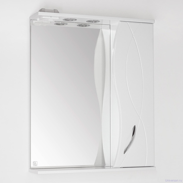 Зеркало-шкаф Style Line Амелия 65/С белый 