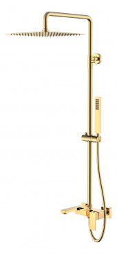 Стойка для душа Boheme Qubic 478-G Shinny Gold