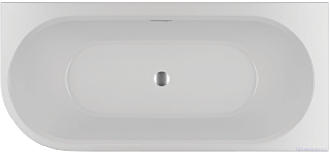 Акриловая ванна Riho Desire Corner BD06C15S1WI1170 180х84 L белая матовая с LED (через перелив) 