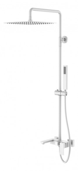 Стойка для душа Boheme Qubic 478-MW Matt White 