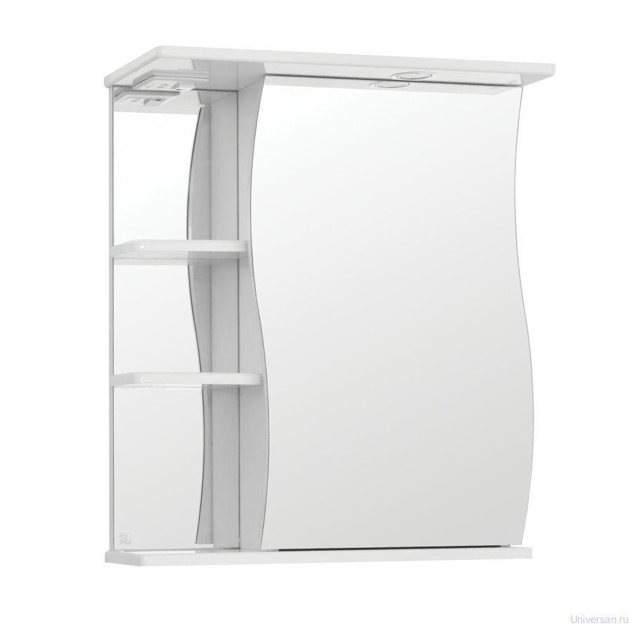 Зеркало-шкаф Style Line Эко Волна 60/С белый 