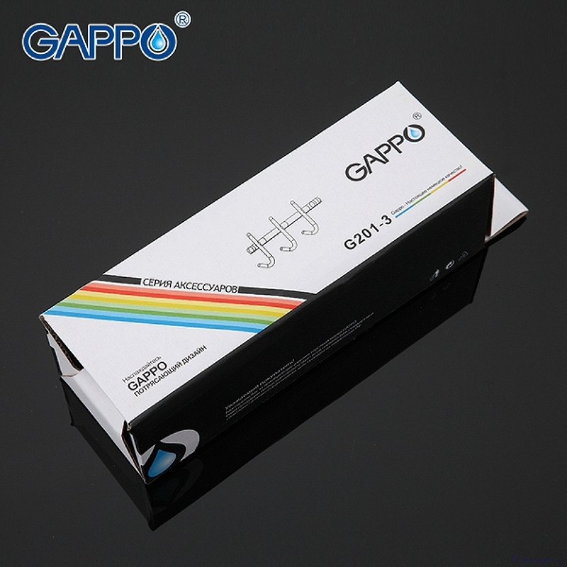 Вешалка для полотенец Gappo G201-3 Хром 
