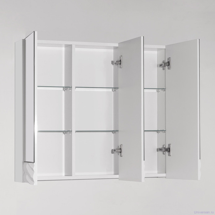 Зеркало-шкаф Style Line Вероника 80 Люкс, белый 