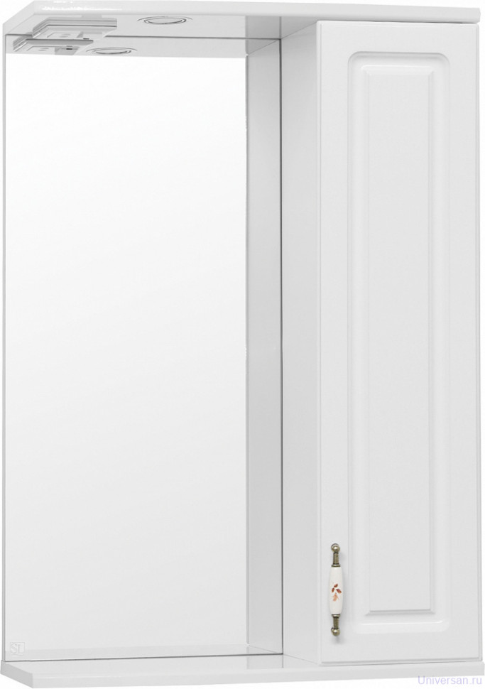 Зеркало-шкаф Style Line Олеандр-2 55/С Люкс, белый 