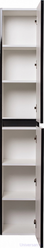 Шкаф-пенал Style Line Даймонд Люкс Plus подвесной, черный 