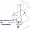 Смеситель для кухонной мойки WasserKRAFT A8027 , матовый хром 