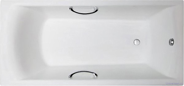 Чугунная ванна Castalia Prime 180x80x48 с ручками 