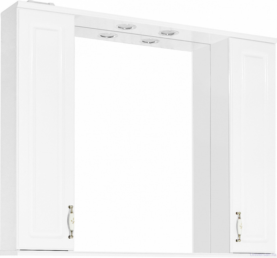 Зеркало-шкаф Style Line Олеандр-2 100/С Люкс, белый 