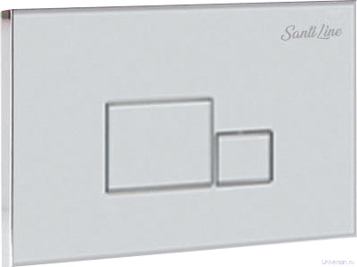 Комплект SantiLine SL-5004 + SL-01 безободковый унитаз, с микролифтом+ система инсталляции с кнопкой 