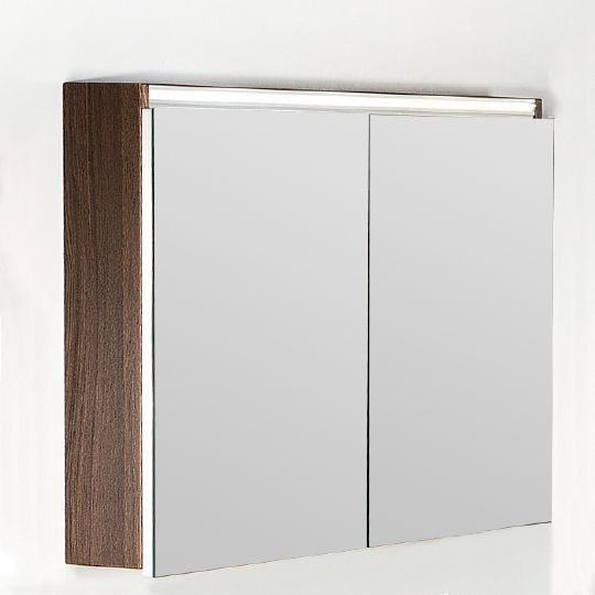 Зеркальный шкаф Armadi Art Vallessi 80 DARK OAK с подстветкой 547-D 