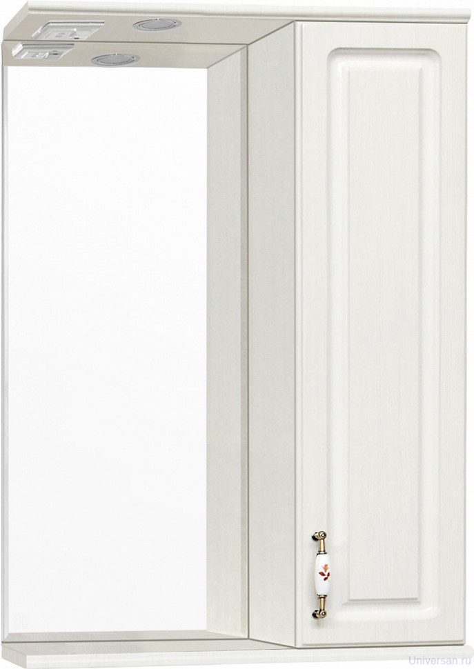Зеркало-шкаф Style Line Олеандр-2 55/С Люкс, рельеф пастель 