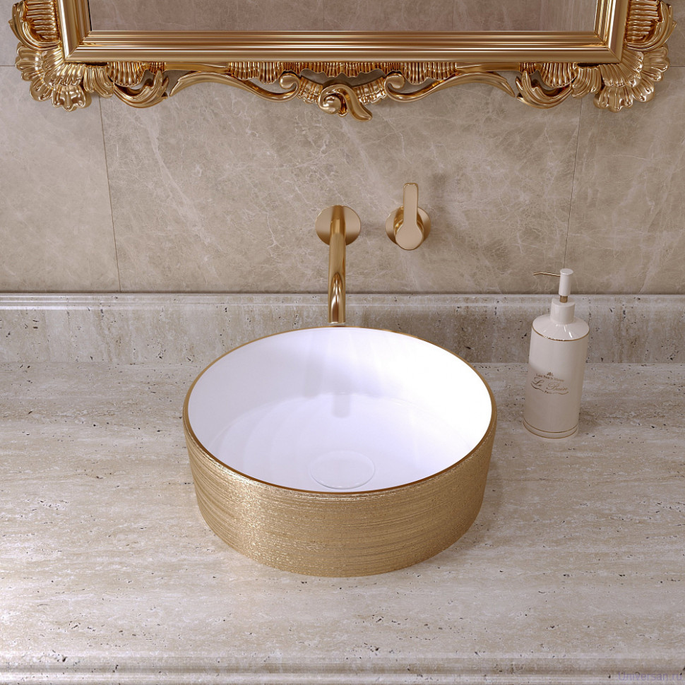 Мебель для ванной Grossman Винтаж 70 с 1-м ящ. подвесная, веллингтон/ металл золото 