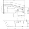 Акриловая ванна Riho Rething Space BR1400500000000 160x75 L 
