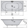 Акриловая ванна Alpen Viva B 185x80 