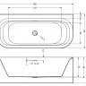 Акриловая ванна Riho Devotion B2W 180 BD27C0500000000 180х84 белая глянцевая (через перелив) 