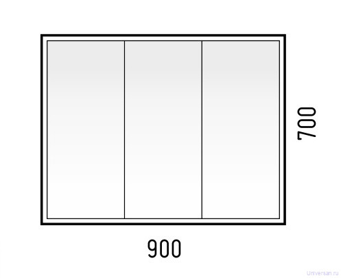 Зеркало-шкаф Corozo Айрон 90 серый/арт 