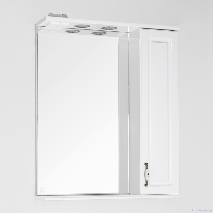 Зеркало-шкаф Style Line Олеандр-2 65/С Люкс, белый 