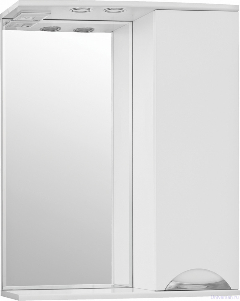 Зеркало-шкаф Style Line Жасмин 65/С белый 