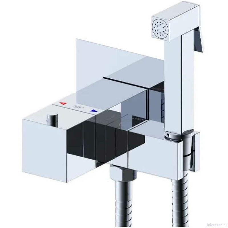 Гигиенический душ со смесителем Gappo G7207-40 с термостатом Хром 