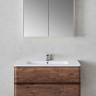 Мебель для ванной Vincea Alba 1000 подвесная, 2 ящика, R.Wood (белая раковина) 