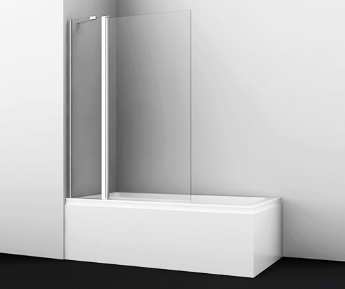 Штора для ванной WasserKRAFT Berkel 48P02-110 Fixed стекло, двухстворчатая 