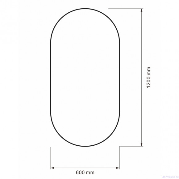 Зеркало для ванной ABBER Immer Offen AG6401B 