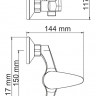 Душевой уголок WasserKRAFT Isen 26S01 90x90 см со смесителем и душевой штангой 