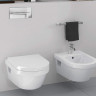 Унитаз подвесной Gustavsberg Hygienic Flush WWC 5G84HR01 безободковый с сиденьем микролифт 