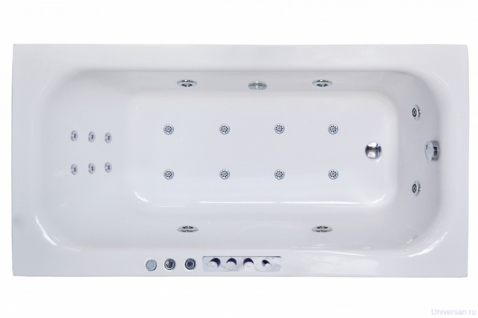 Акриловая ванна Royal Bath ACCORD DE LUXE 180х90х64 с гидромассажем 