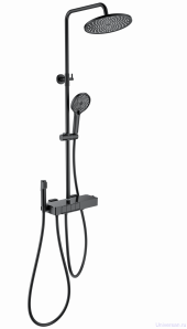Душевая система с термостатом WONZON & WOGHAND, Черный матовый (WW-B3580-MB) Душевая система с термостатом WONZON & WOGHAND, Черный матовый (WW-B3580-MB)