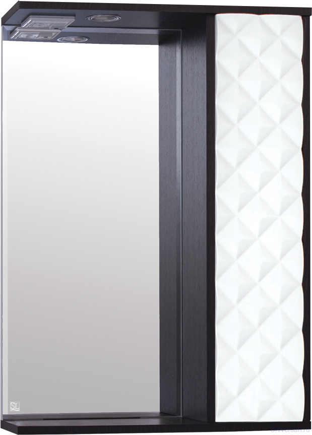 Зеркало-шкаф Style Line Агат 60/С белый/венге 