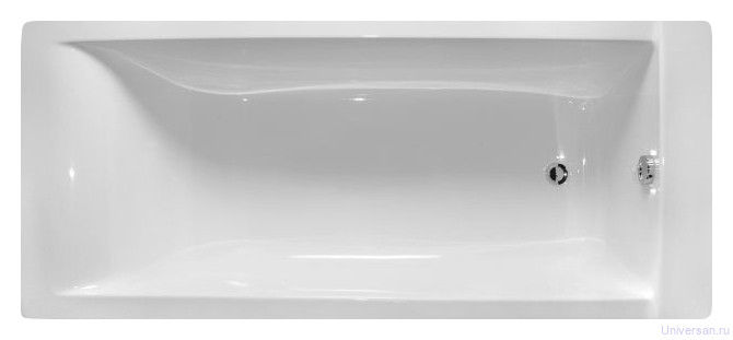 Ванна из искусственного камня Astra-Form Магнум 180х80 см, белая 