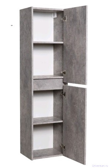 Шкаф-пенал Art&Max Family-1500-2A-SO-CV Cemento Veneto, с двумя дверцами 