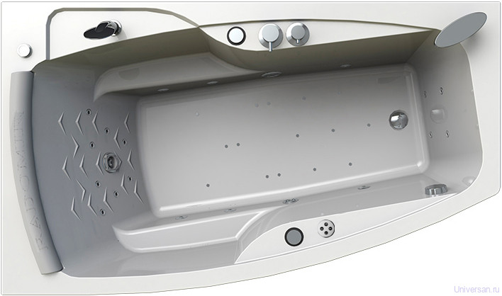 Акриловая ванна Radomir Аризона Специальный Chrome 170x100 левая с фронтальной панелью 