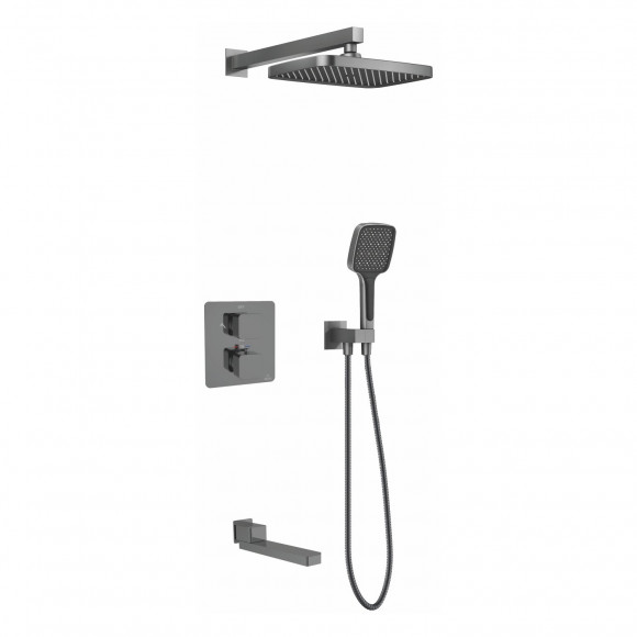 Душевая система Rose R1595T, пепельный 