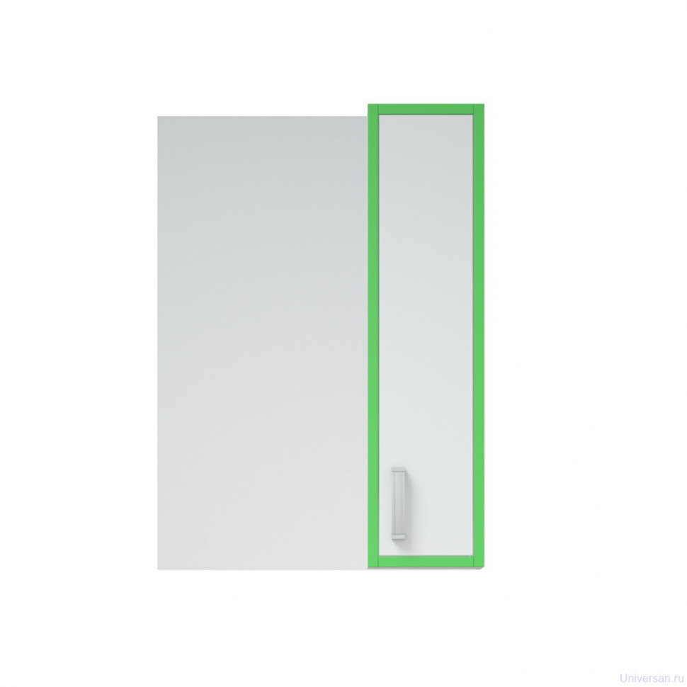 Зеркало-шкаф Corozo Спектр 50 белый/зеленый 