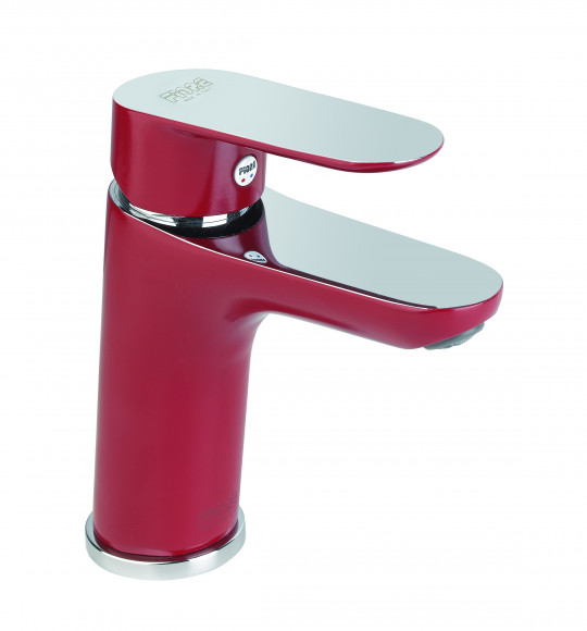 Смеситель для раковины Fiore KEVON CHIC 81RX8123, хром/красный 