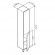 M90CSR0306WG GEM, шкаф-колонна, напольный, правый, 30 см, двери, push-to-open, цвет: белый, глянец M90CSR0306WG GEM, шкаф-колонна, напольный, правый, 30 см, двери, push-to-open, цвет: белый, глянец