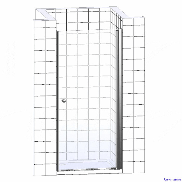 Душевая дверь в нишу RGW Passage PA-03 (860-910)х1850 стекло шиншилла 