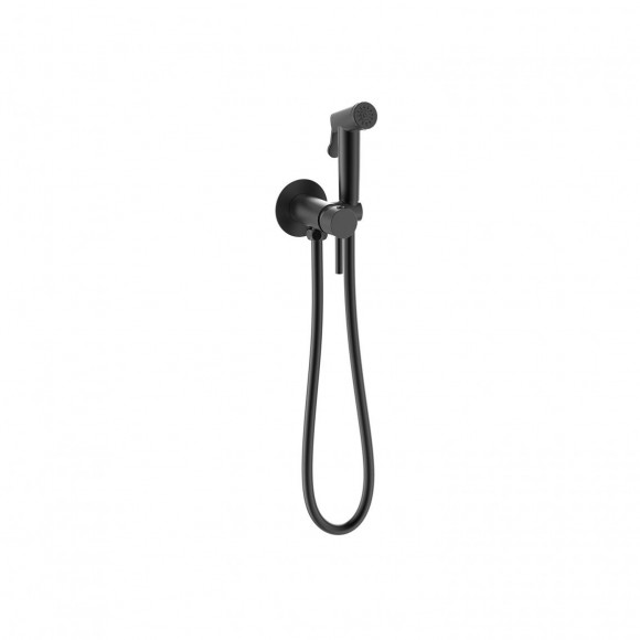 Гигиенический душ со смесителем Bravat D9151BW-ENG, черный 