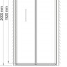 Душевая дверь в нишу WasserKRAFT Weser 78F04 90 см с душевой стойкой и смесителем 