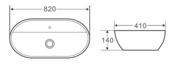 Накладная раковина BelBagno BB1347 