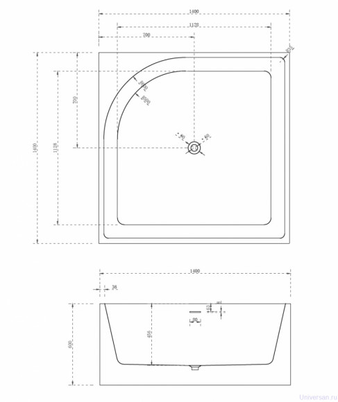 Акриловая ванна ABBER AB9337 белая Акриловая ванна ABBER AB9337 белая